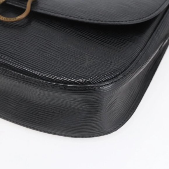 LOUIS VUITTON Epi Saint Cloud GM Shoulder Bag Black Noir M52192 LV Auth BA8328 - Picture 10 of 16